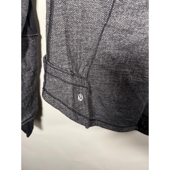 Lululemon Athletica Women's Gray Herringbone Athletic Jacket Size 6 - Picture 6 of 9